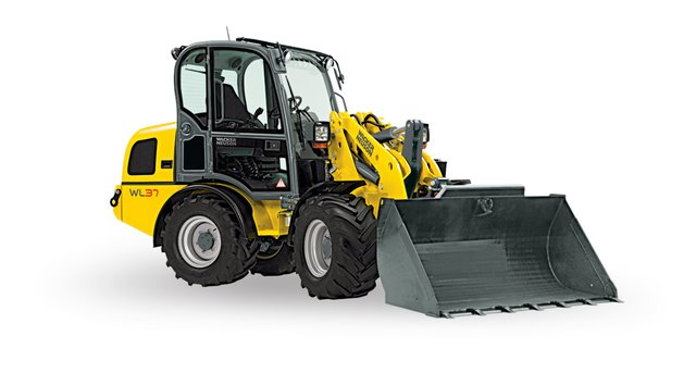 Wacker Neuson�s WL 37 offers a 100 percent on-demand differential lock that provides the operator with superior traction in slippery wet conditions or when driving into a pile of material. 
